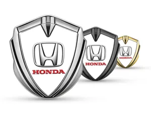 Honda Emblem Silikon Abzeichen Renn Look Glänzend Finish